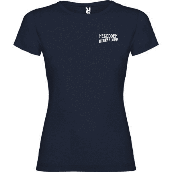 Nesodden Bluesklubb t-shirt dame marine