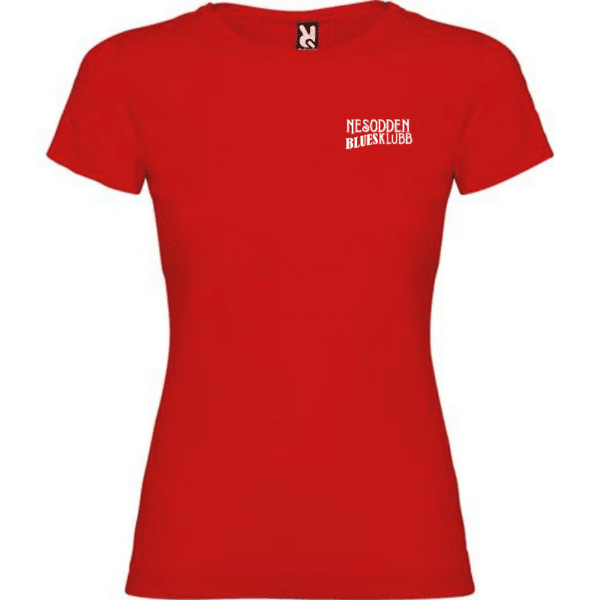 Nesodden Bluesklubb t-shirt dame rød
