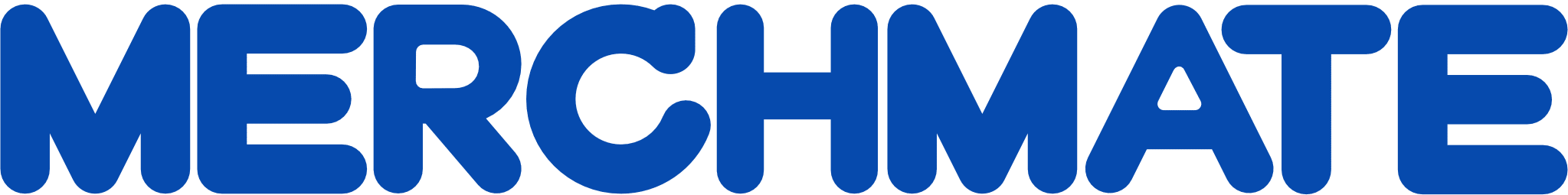 Merch Mate logo horizontal business blue