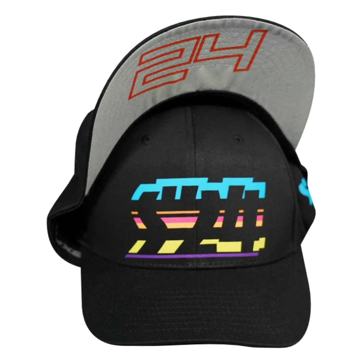 Headwear transfermerke transparent Headwear transfermerke illustrasjon med logo trykket på caps