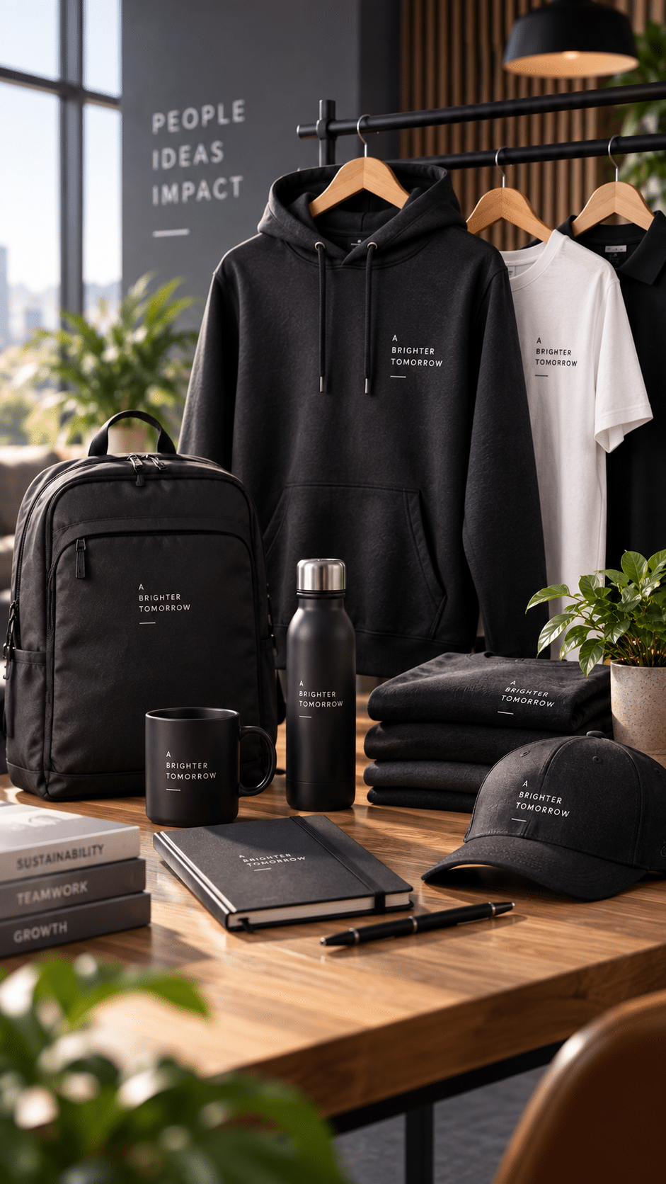 Merch Mate business merch illustration Illustrasjon av merch og profilartikler for bedrift