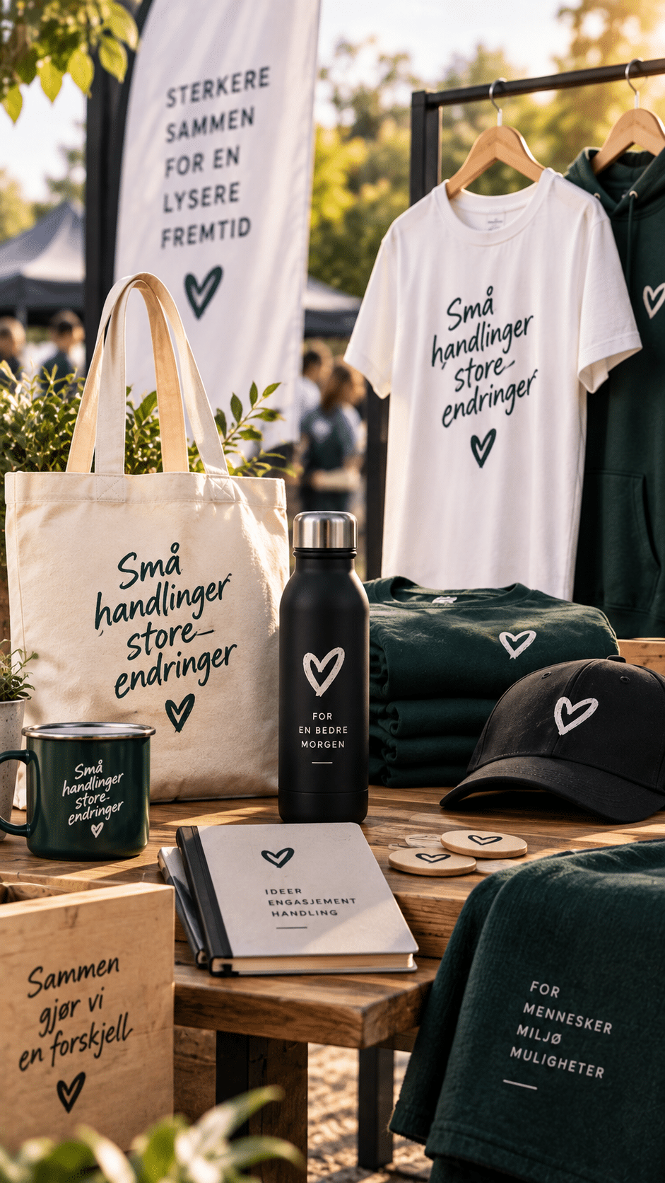 Merch Mate non-profit merch illustration Illustrasjon av merch for ideell organisasjon
